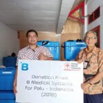 Donation of vaccine refrigerator for Palu Indonesia