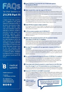 FDA 21 CFR Part 11: FAQs