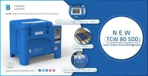 TCW80SDD Solar vaccine refrigerators from B Medical Systems