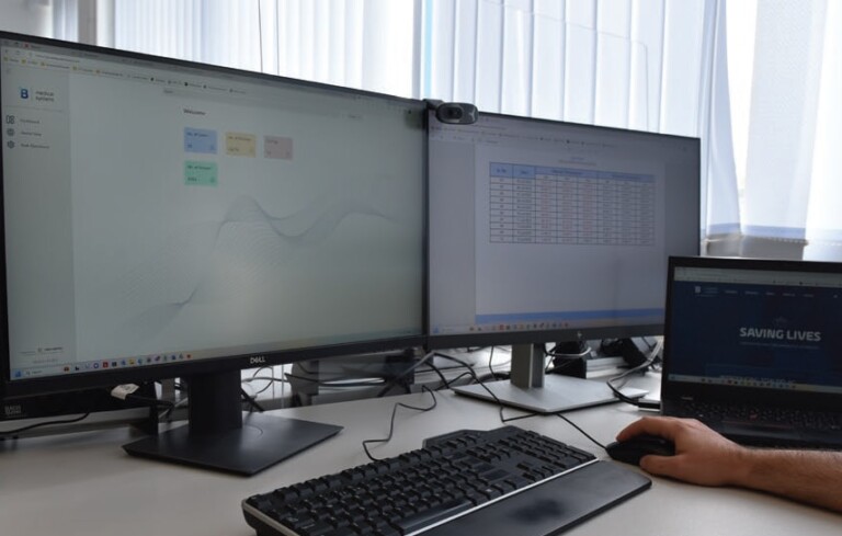 Web portal used to monitor and log temperatures collected via the GT Mini.