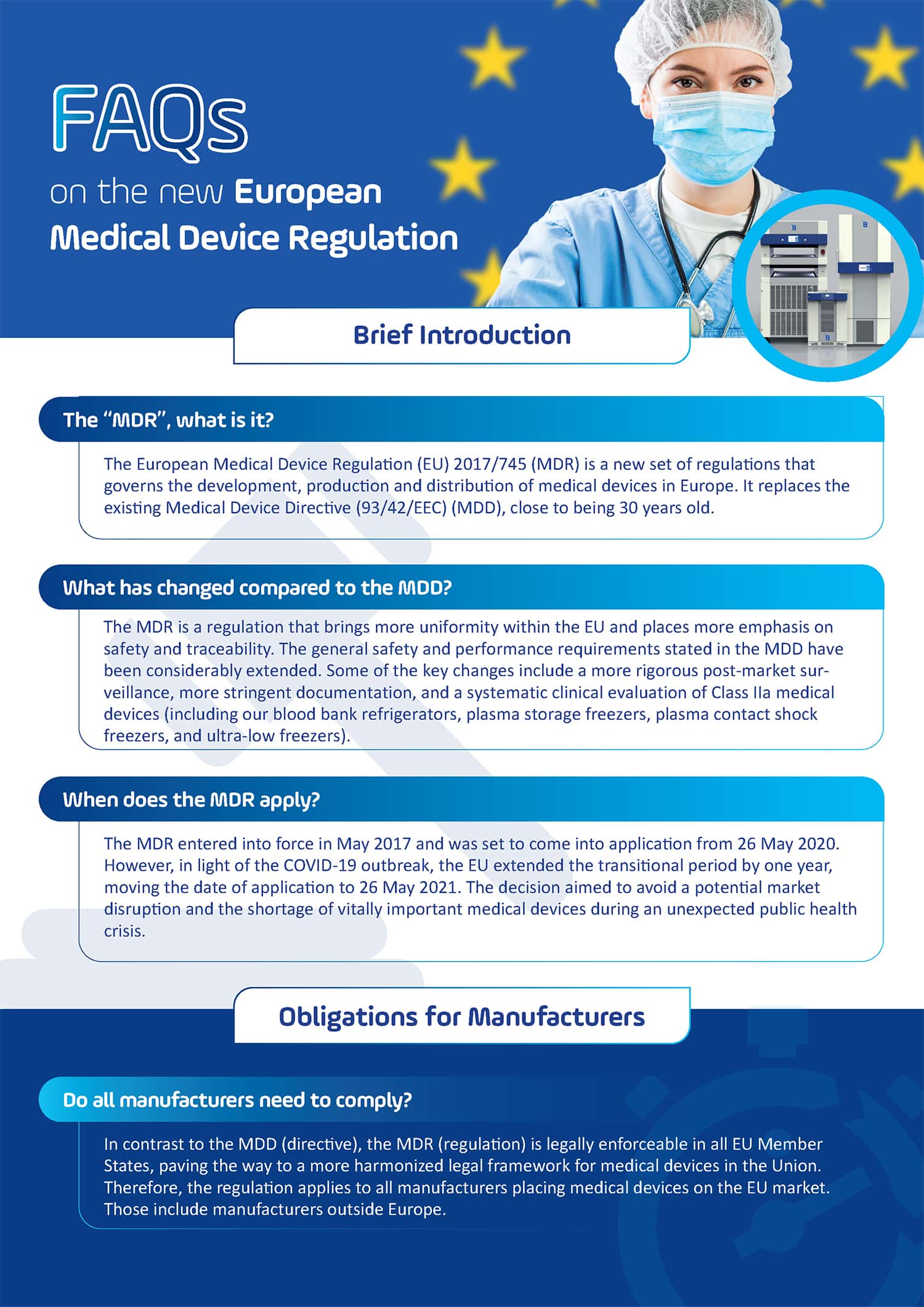 FAQ on the European Medical Device Regulation B Medical Systems (US)