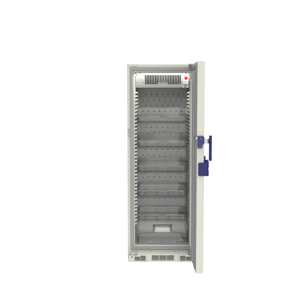 Blood bank refrigerator B291 front with door open