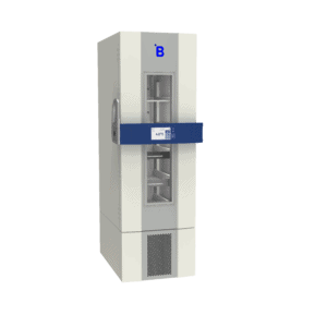 Blood bank refrigerator B401 side with door closed