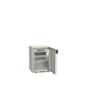 Lab refrigerator L130 side with door open