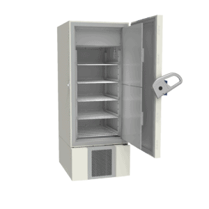 Lab refrigerator L500 side with door open