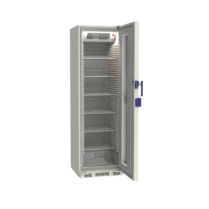 Pharmacy refrigerator P380 side with door open