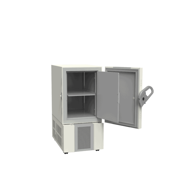 Ultra-low temperature freezer U201 side with door open
