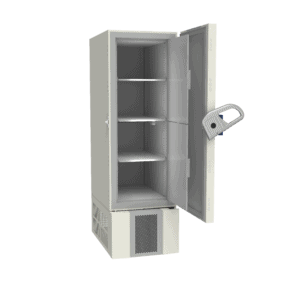 Ultra-low temperature freezer U401 side with door open