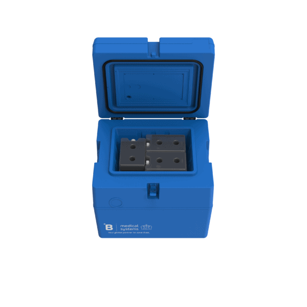 Medical transport box MT12 with top open