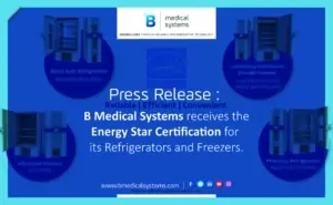 Energy star certification given for blood refrigerators, pharmacy refrigerators, laboratory freezers, and ultra-low temperature freezers.