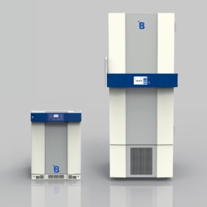 F Range: lab freezers for the safe storage samples, specimens, live virus, vaccines, cultures, test materials, chemicals, reagents, and other laboratory preparations.