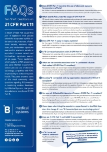 FDA 21 CFR Part 11: FAQs