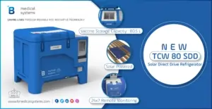 TCW80 SDD Solar vaccine refrigerators from B Medical Systems