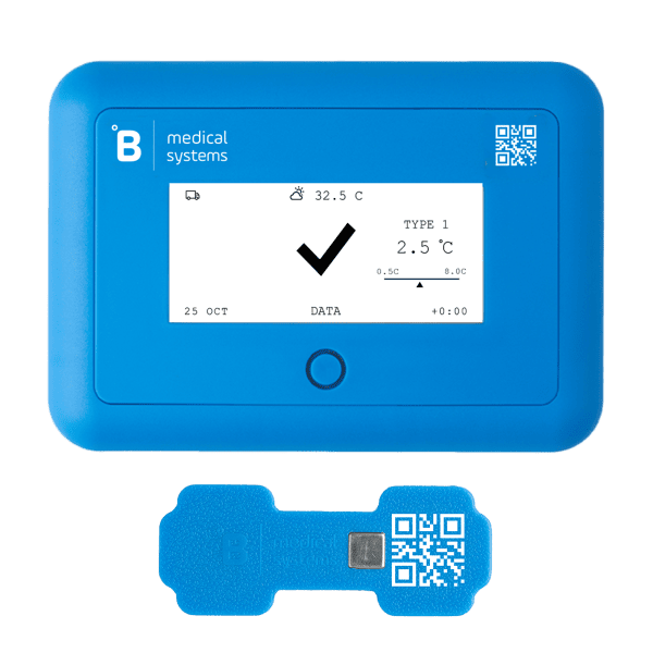 GT Mini offers temperature monitoring for the safe storage and transport of temperature-sensitive specimens.
