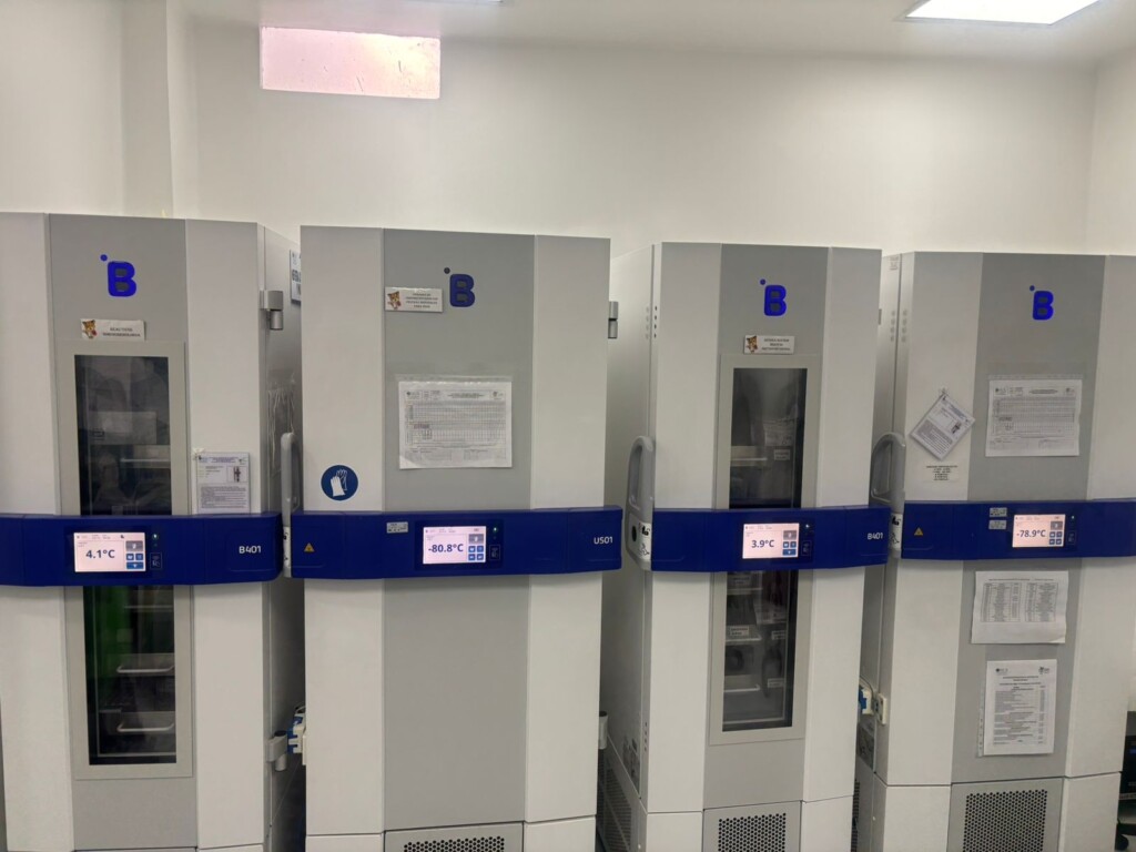Cold chain equipment being used in Colombia.