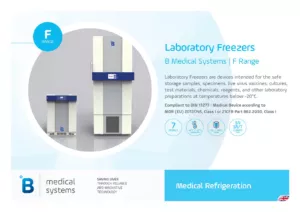 Laboratory Freezer F380 - B Medical Systems