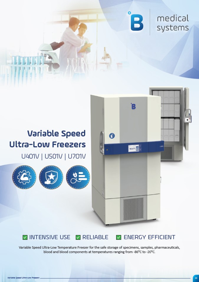 Ultra Freezer Lab Ultra-Low Laboratory Freezer U701V - B Medical Systems