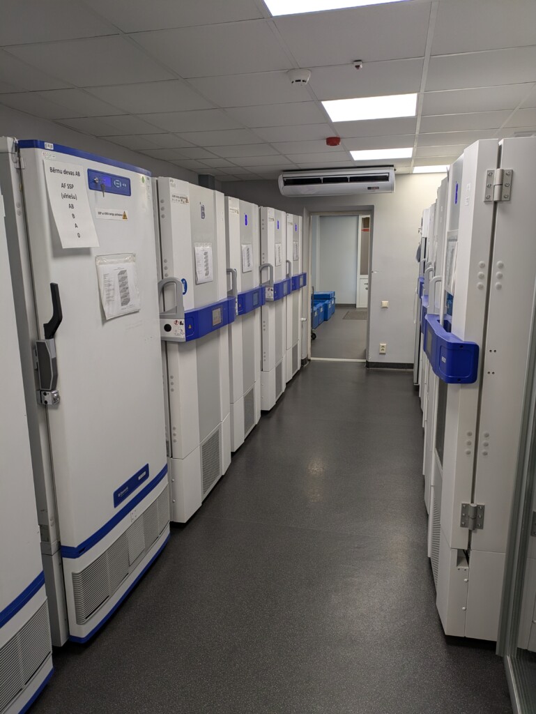 B Medical Systems products in the room at Valsts Asinsdonoru Centrs (State Blood Donor Center), Latvia