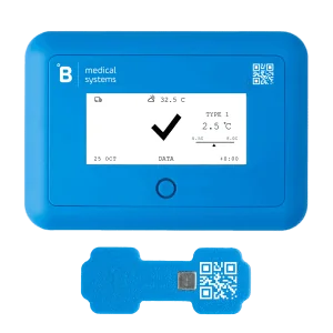 El sistema GT Mini ofrece monitoreo continuo de la temperatura y alertas para proteger su valioso material médico durante todo el recorrido.