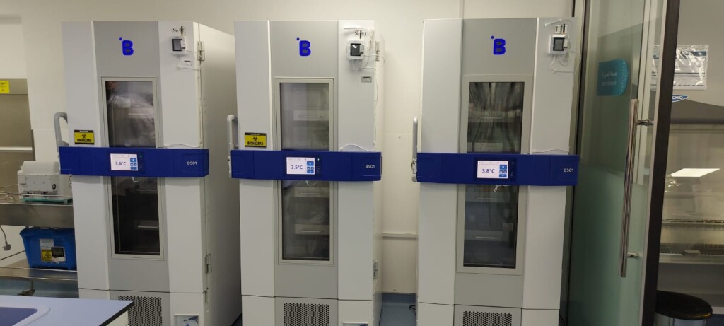 El ADSCC almacena biológicos, componentes sanguíneos y reactivos con ultracongeladores U501 y refrigeradores B501; además amplió capacidad con unidades BF261.