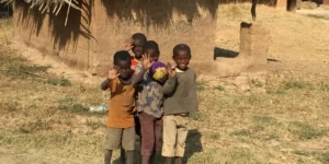 Kids in DRC where B Medical Systems installed vaccine cold chain equipment